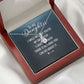 To My Daughter I Smile Because You're My Daughter Alluring Ribbon Necklace Message Card-Express Your Love Gifts