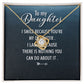 To My Daughter I Smile Because You're My Daughter Infinity Knot Necklace Message Card-Express Your Love Gifts