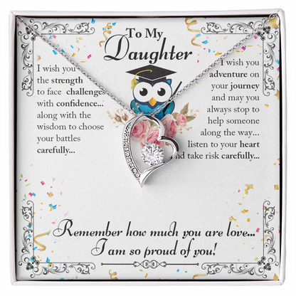 To My Daughter I Wish You The Strength Forever Necklace w Message Card-Express Your Love Gifts