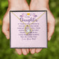 To My Daughter If There is One Person in This World Forever Necklace w Message Card-Express Your Love Gifts