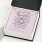 To My Daughter If There is One Person in This World Forever Necklace w Message Card-Express Your Love Gifts