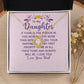 To My Daughter If There is One Person in This World Infinity Knot Necklace Message Card-Express Your Love Gifts
