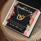 To My Daughter-in-Law Keep in Heart From Mother-in-Law Inseparable Necklace-Express Your Love Gifts