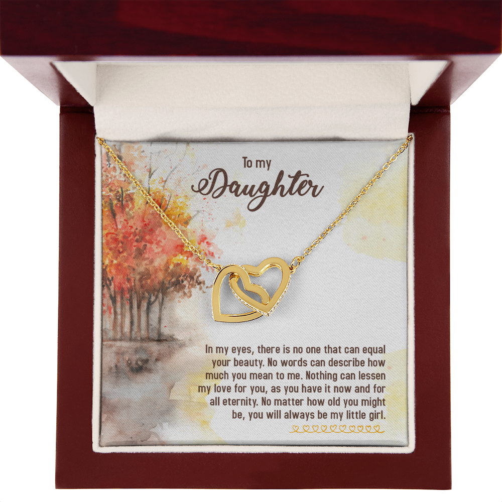 To My Daughter In My Eyes There is No One Inseparable Necklace-Express Your Love Gifts