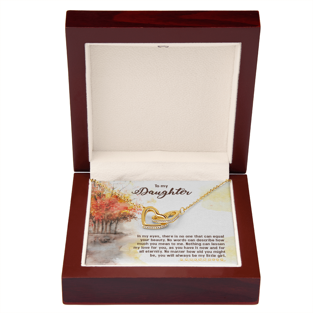 To My Daughter In My Eyes There is No One Inseparable Necklace-Express Your Love Gifts