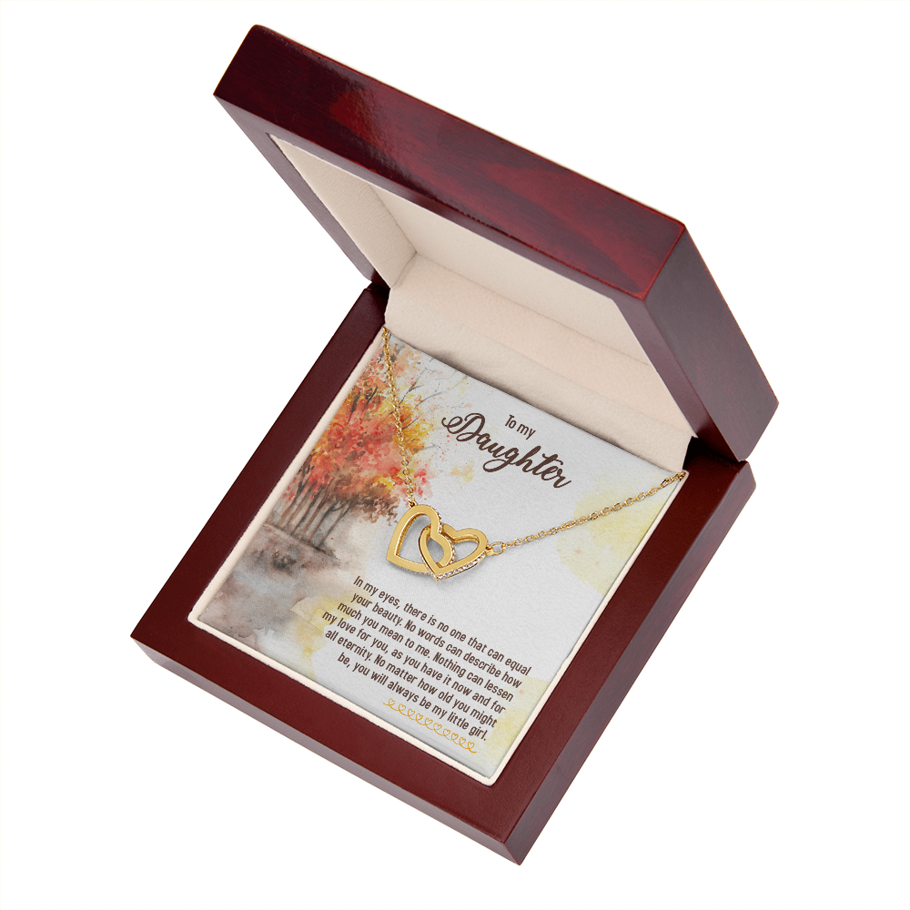 To My Daughter In My Eyes There is No One Inseparable Necklace-Express Your Love Gifts