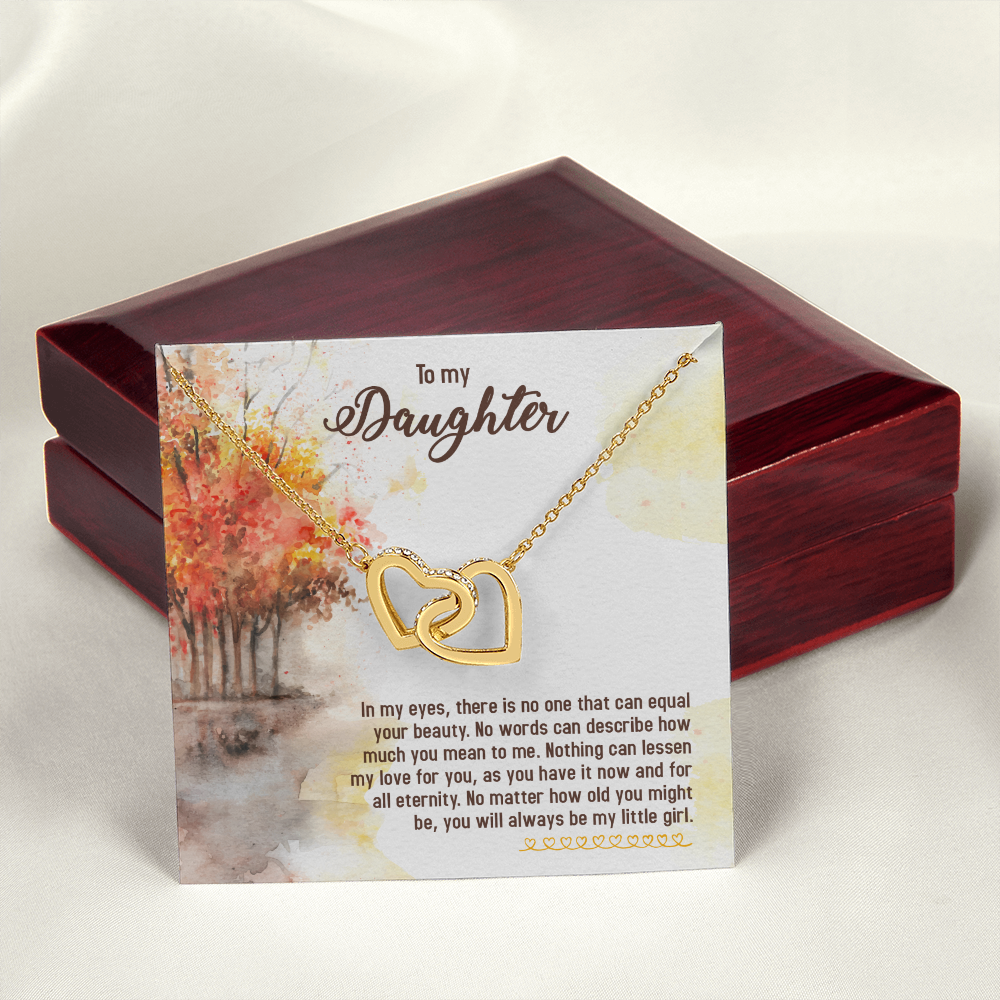To My Daughter In My Eyes There is No One Inseparable Necklace-Express Your Love Gifts