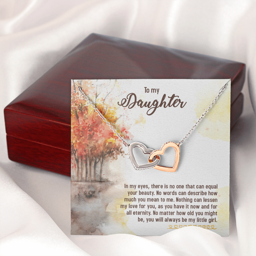 To My Daughter In My Eyes There is No One Inseparable Necklace-Express Your Love Gifts