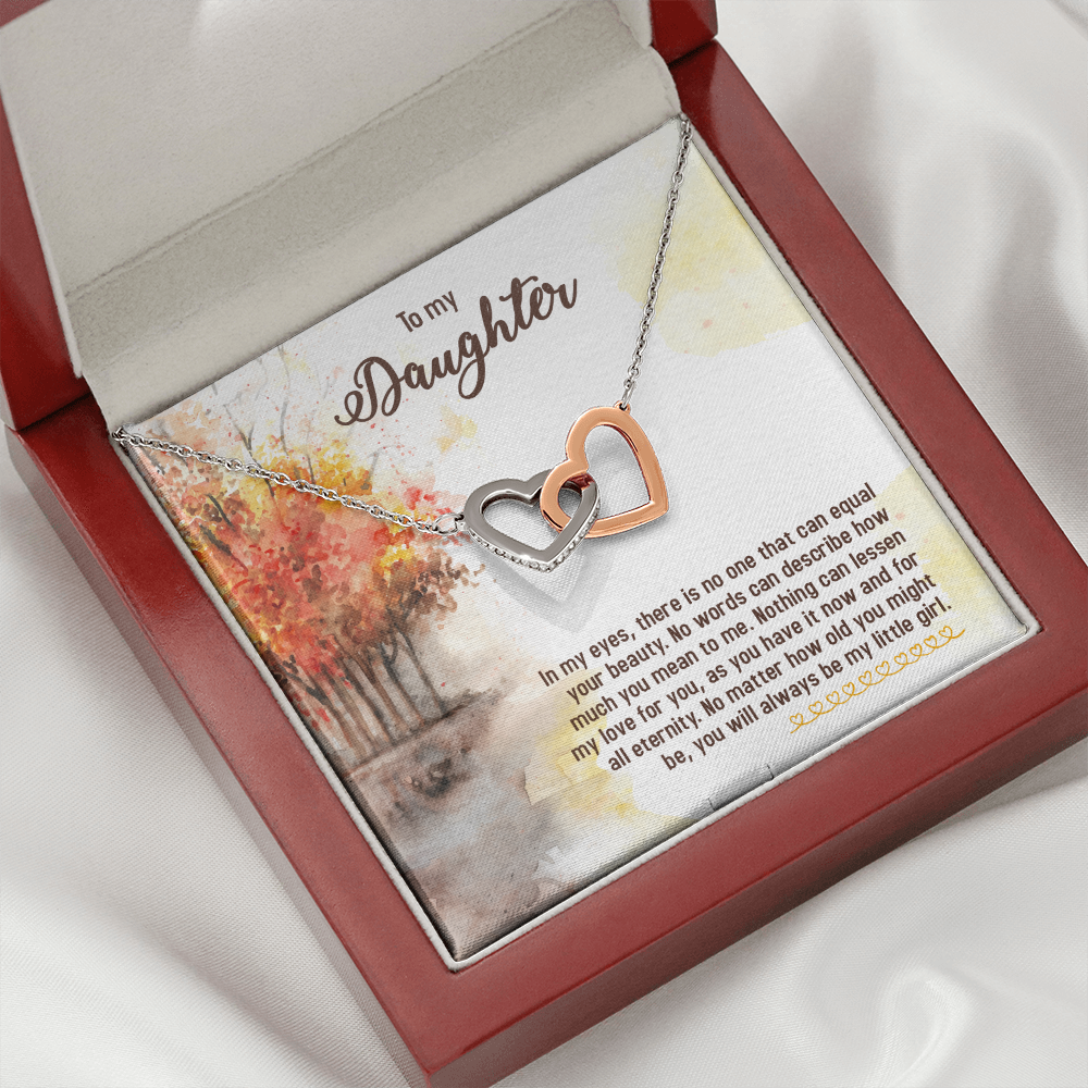 To My Daughter In My Eyes There is No One Inseparable Necklace-Express Your Love Gifts