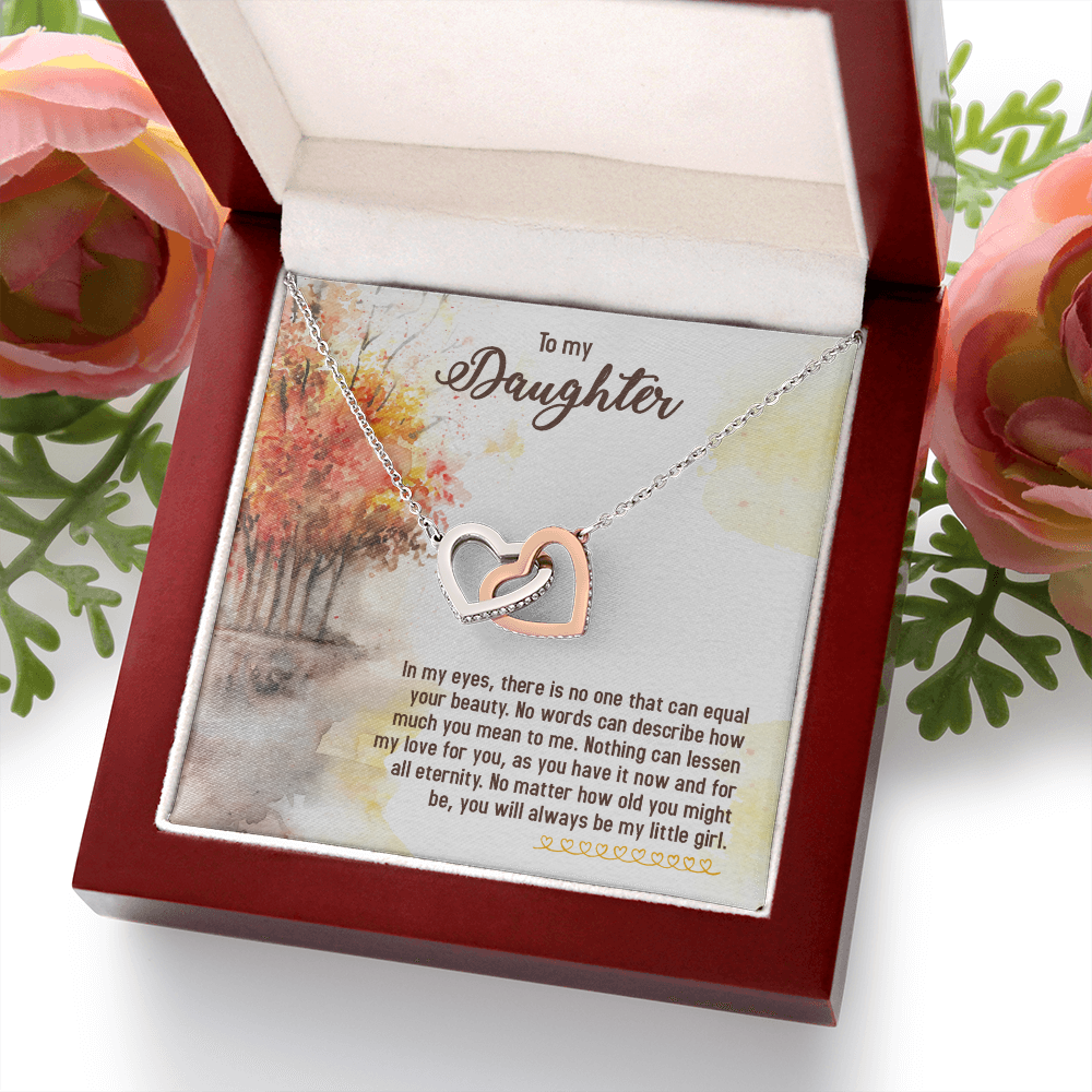 To My Daughter In My Eyes There is No One Inseparable Necklace-Express Your Love Gifts