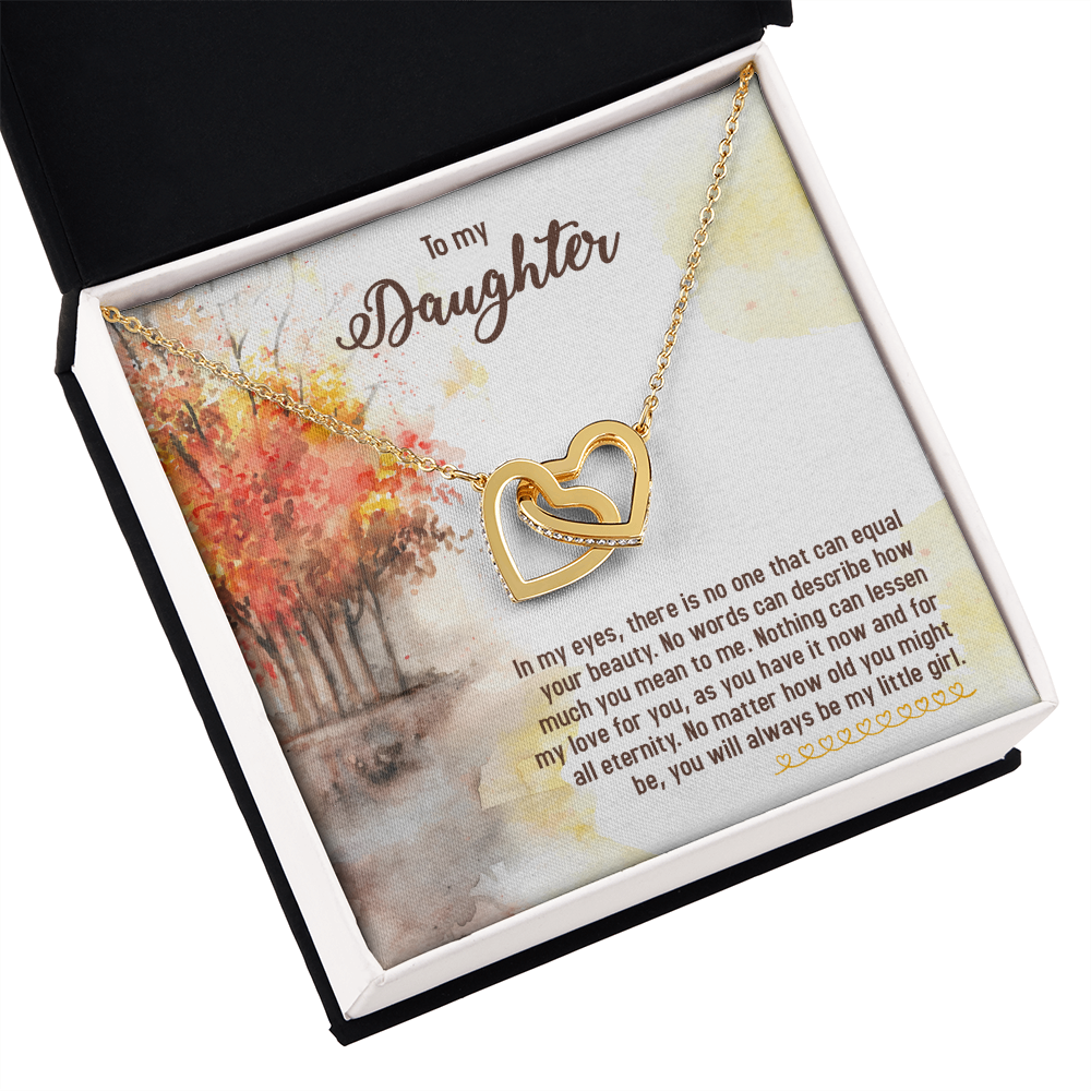 To My Daughter In My Eyes There is No One Inseparable Necklace-Express Your Love Gifts