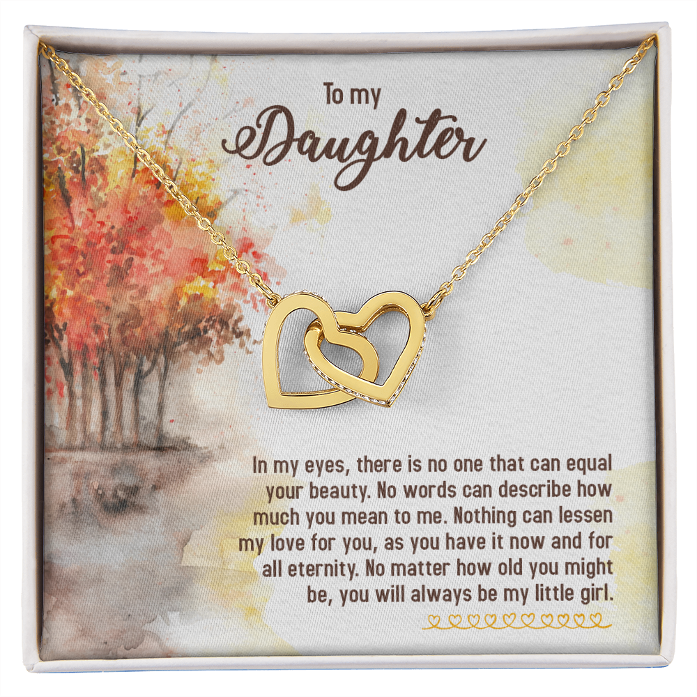 To My Daughter In My Eyes There is No One Inseparable Necklace-Express Your Love Gifts