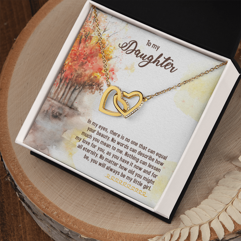 To My Daughter In My Eyes There is No One Inseparable Necklace-Express Your Love Gifts