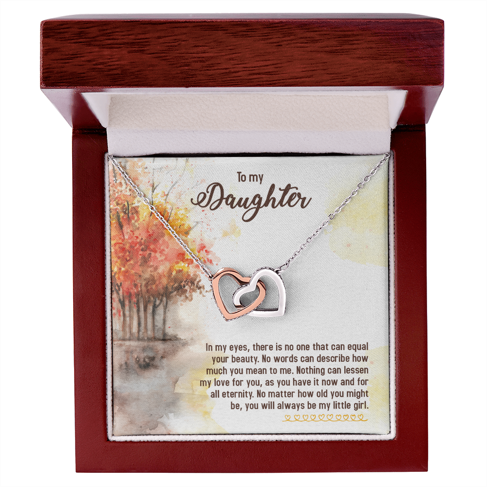 To My Daughter In My Eyes There is No One Inseparable Necklace-Express Your Love Gifts