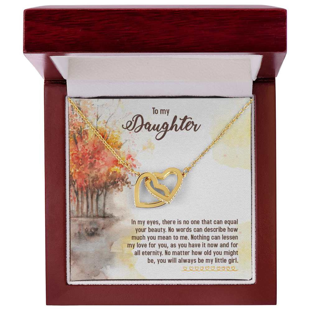 To My Daughter In My Eyes There is No One Inseparable Necklace-Express Your Love Gifts