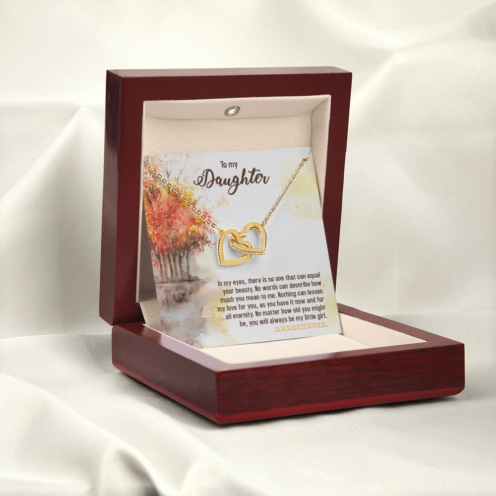 To My Daughter In My Eyes There is No One Inseparable Necklace-Express Your Love Gifts