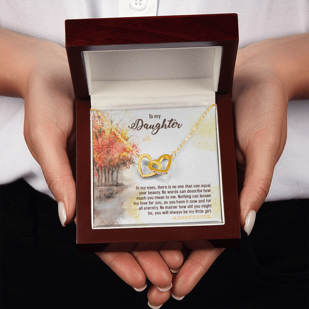 To My Daughter In My Eyes There is No One Inseparable Necklace-Express Your Love Gifts