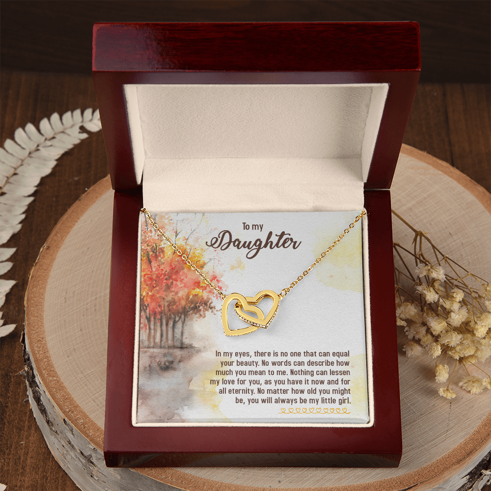 To My Daughter In My Eyes There is No One Inseparable Necklace-Express Your Love Gifts