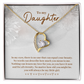 To My Daughter In My Eyes There is No One Simple Forever Necklace w Message Card-Express Your Love Gifts