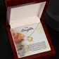 To My Daughter In My Eyes You Will Always Be My Little Girl Infinity Knot Necklace Message Card-Express Your Love Gifts