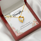 To My Daughter In my Heart Forever Forever Necklace w Message Card-Express Your Love Gifts