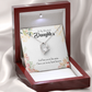 To My Daughter In my Heart Forever Forever Necklace w Message Card-Express Your Love Gifts