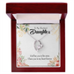 To My Daughter In my Heart Forever Forever Necklace w Message Card-Express Your Love Gifts