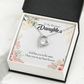 To My Daughter In my Heart Forever Forever Necklace w Message Card-Express Your Love Gifts