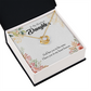 To My Daughter In my Heart Forever Infinity Knot Necklace Message Card-Express Your Love Gifts