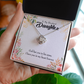 To My Daughter In my Heart Forever Infinity Knot Necklace Message Card-Express Your Love Gifts