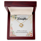 To My Daughter In my Heart Forever Infinity Knot Necklace Message Card-Express Your Love Gifts
