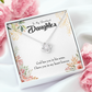 To My Daughter In my Heart Forever Infinity Knot Necklace Message Card-Express Your Love Gifts