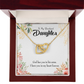To My Daughter In my Heart Forever Inseparable Necklace-Express Your Love Gifts