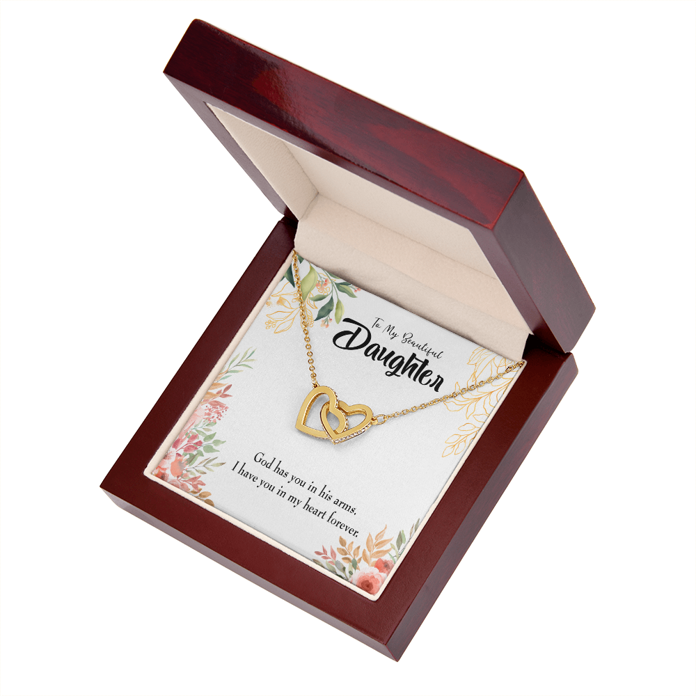 To My Daughter In my Heart Forever Inseparable Necklace-Express Your Love Gifts