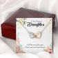 To My Daughter In my Heart Forever Inseparable Necklace-Express Your Love Gifts
