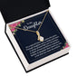 To My Daughter It's a Special Bond Alluring Ribbon Necklace Message Card-Express Your Love Gifts