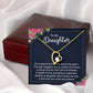 To My Daughter It's a Special Bond Forever Necklace w Message Card-Express Your Love Gifts