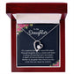 To My Daughter It's a Special Bond Forever Necklace w Message Card-Express Your Love Gifts