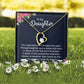 To My Daughter It's a Special Bond Forever Necklace w Message Card-Express Your Love Gifts