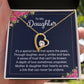To My Daughter It's a Special Bond Forever Necklace w Message Card-Express Your Love Gifts