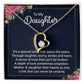 To My Daughter It's a Special Bond Forever Necklace w Message Card-Express Your Love Gifts
