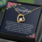 To My Daughter It's a Special Bond Forever Necklace w Message Card-Express Your Love Gifts