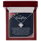 To My Daughter It's a Special Bond Infinity Knot Necklace Message Card-Express Your Love Gifts
