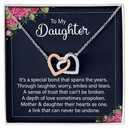 To My Daughter It's a Special Bond Inseparable Necklace-Express Your Love Gifts
