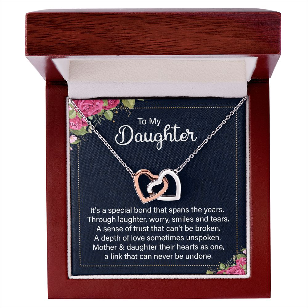 To My Daughter It's a Special Bond Inseparable Necklace-Express Your Love Gifts