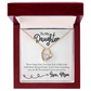 To My Daughter Learn From Everything From Mom Forever Necklace w Message Card-Express Your Love Gifts