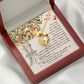 To My Daughter Listen to Your Heart From Mom Forever Necklace w Message Card-Express Your Love Gifts