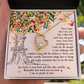 To My Daughter Listen to Your Heart From Mom Forever Necklace w Message Card-Express Your Love Gifts
