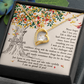 To My Daughter Listen to Your Heart From Mom Forever Necklace w Message Card-Express Your Love Gifts