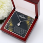 To My Daughter Little Girl Alluring Ribbon Necklace Message Card-Express Your Love Gifts